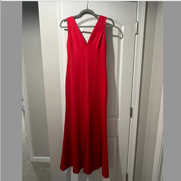 Lulu’s Waltz Happening Red Sleeveless Gown - Picture 5 of 6